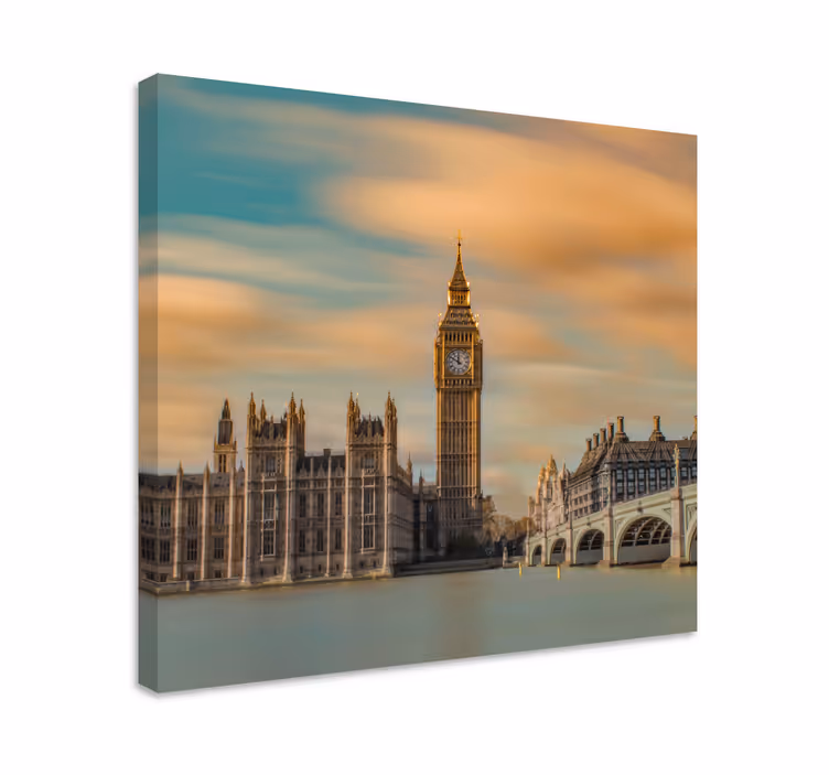 Şehirler ve Ülkeler kanvas tablo big ben anıtı - TenStickers