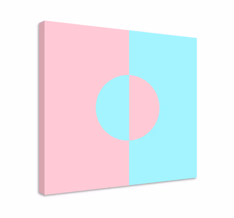 Geometrik tablo daire ve bölme - TenStickers