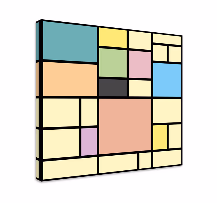 Geometrik tablo canlı geometrik Şekiller - TenStickers
