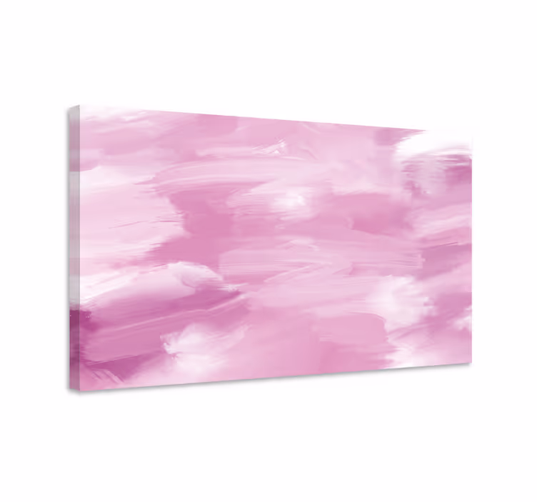 Soyut tablo soft pink strokes - TenStickers