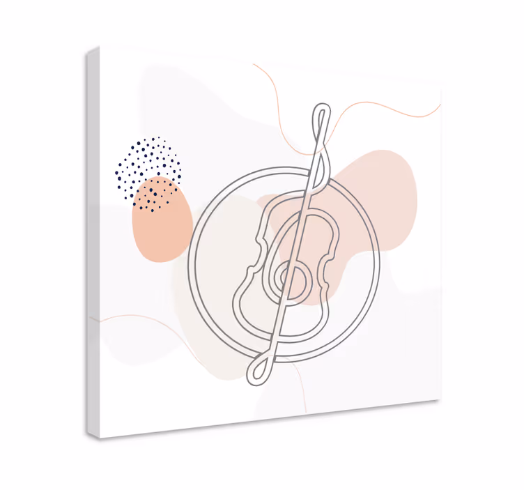 Hat sanatı çello tasarım müzik tuval - TenStickers