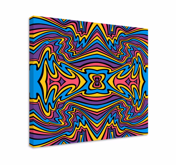 Geometrik tablo - canlı soyut desenler - TenStickers