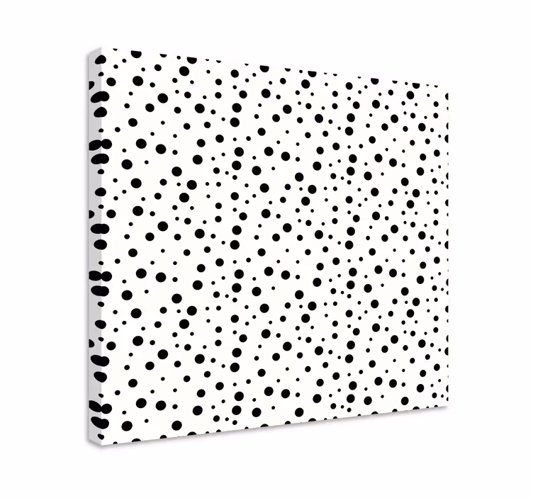Geometrik tablo - monokrom nokta deseni - TenStickers