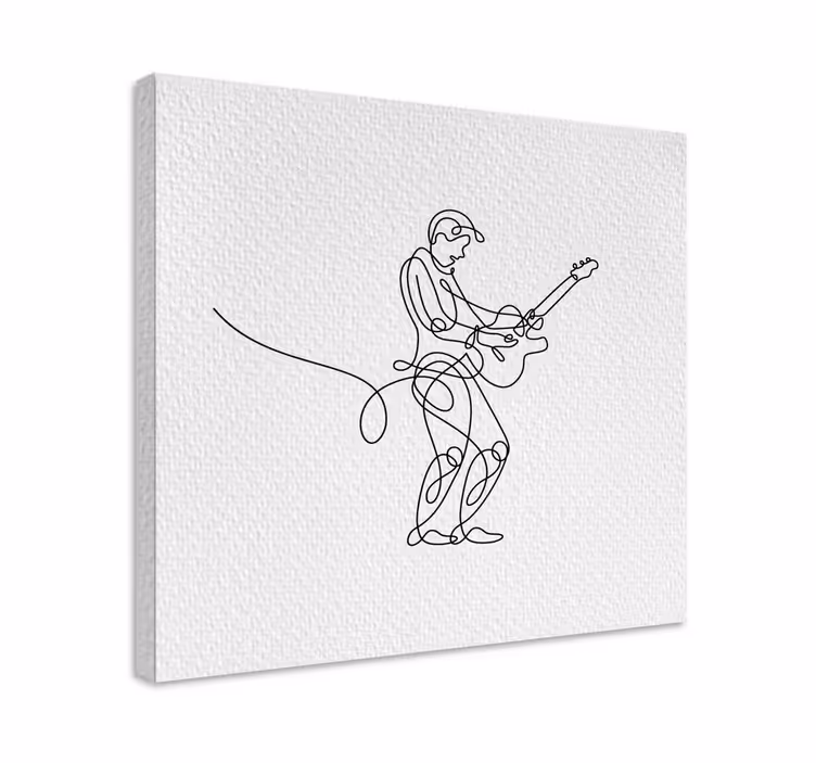 Müzik tablo gitar Çalan müzisyen - TenStickers