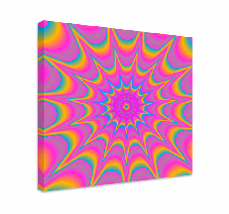 Renkli spiral desen soyut tablo - TenStickers