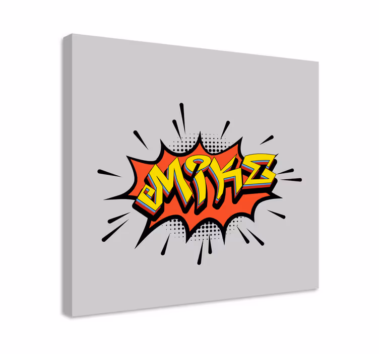 Abc ve harfler kanvas tablo - komik harf stili - TenStickers