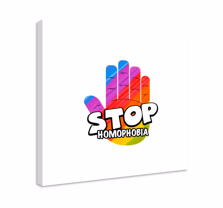 Alıntılar kanvas tablo - homofobiye son - TenStickers