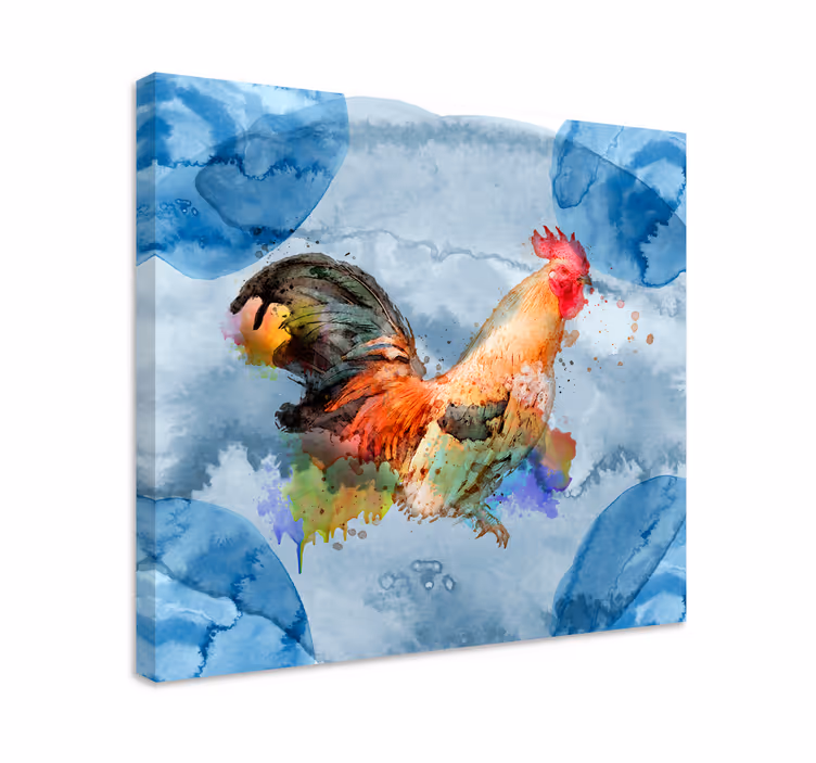 Hayvanlar tablo - horoz sıçramaları - TenStickers