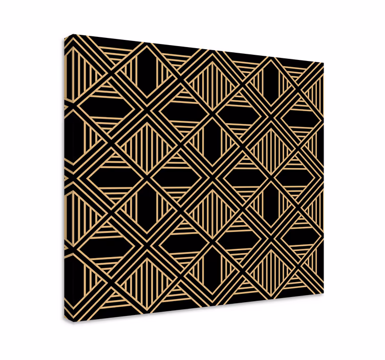 Art deco harika gatsby tarzı desen tuval - TenStickers