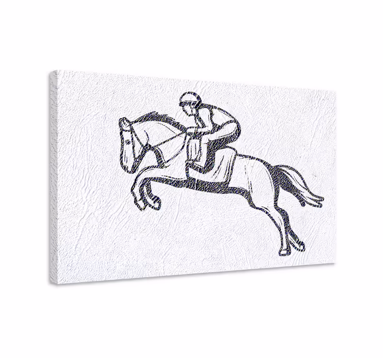 Atlama yarışması at tuvali - TenStickers