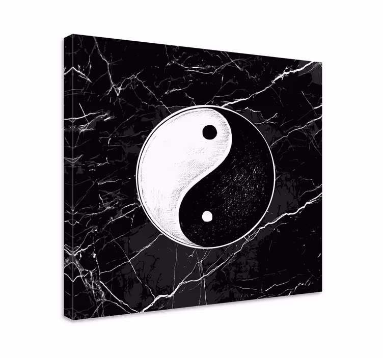 Orijinal yin yang dengesi ev kanvas tabloları - TenStickers