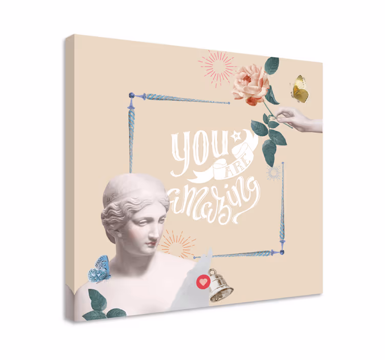 Alıntılar kanvas tablo - sen harikasın - TenStickers