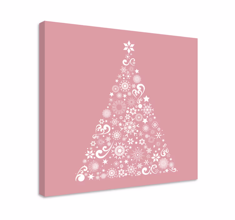 Çiçekler ve bitkiler kanvas tablo festive floral tree - TenStickers