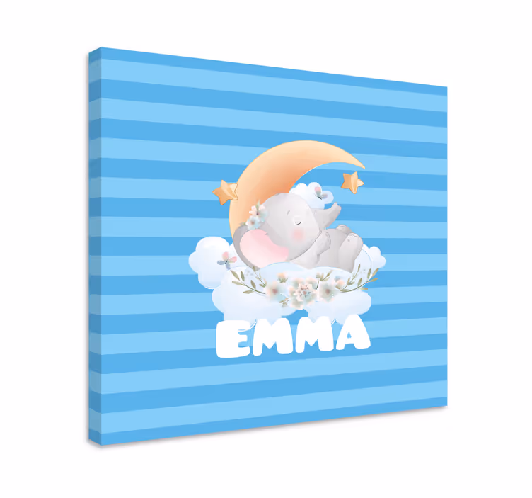 Bebek tablo uyuyan fil rüyaları - TenStickers