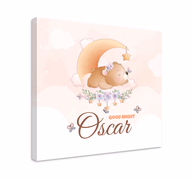 Bebek tablo İyi geceler ayıcığı - TenStickers
