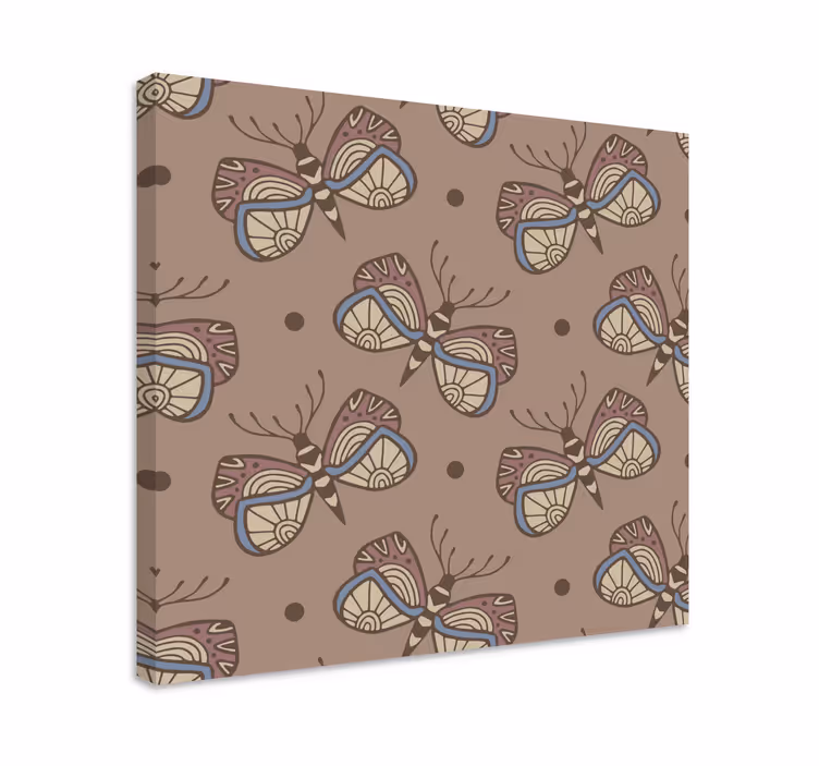 Kelebek tablo - karmaşık kelebek deseni - TenStickers