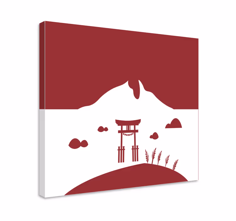 Oriental kanvas tablo japon torii kapısı - TenStickers