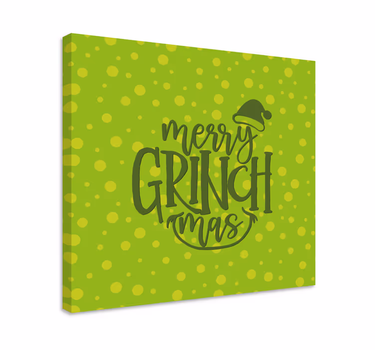 Alıntılar kanvas tablo - mutlu grinchmas selamı - TenStickers