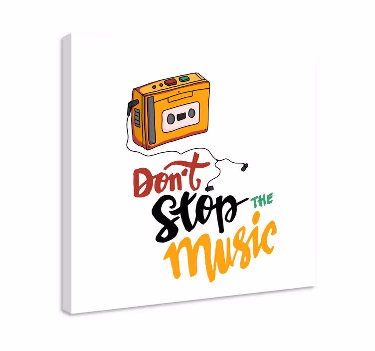 Kaset bant tasarımı müzik tablo - TenStickers