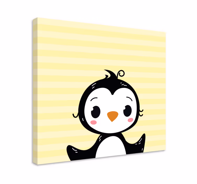 Hayvanlar tablo sevimli penguen figürü - TenStickers