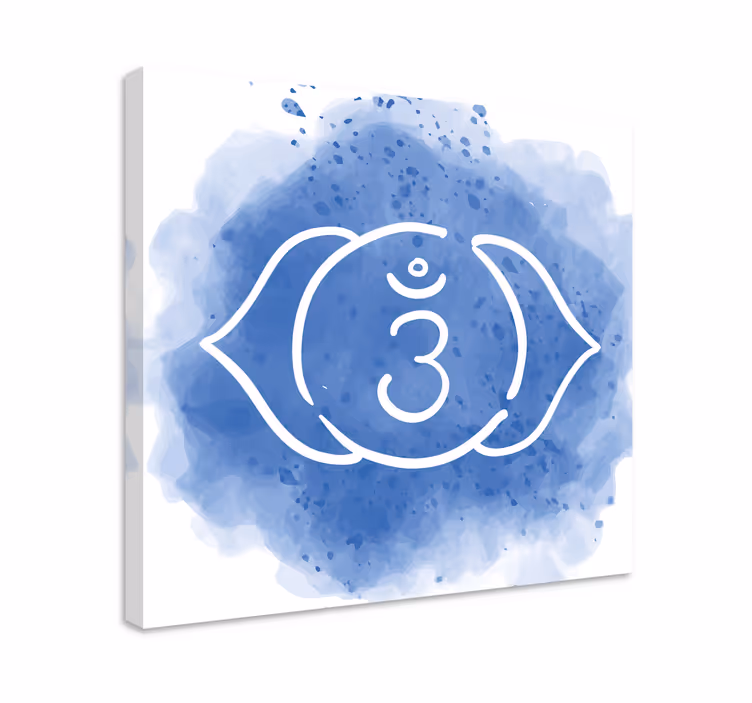 üçüncü göz çakra sembolü modern tuval - TenStickers