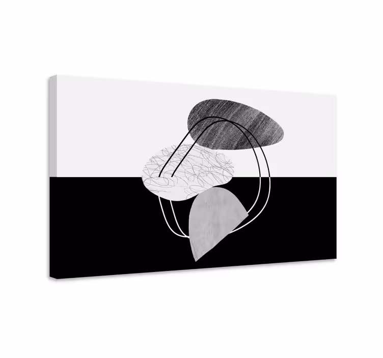 Soyut tablo geometrik Şekiller bütünleşmesi - TenStickers
