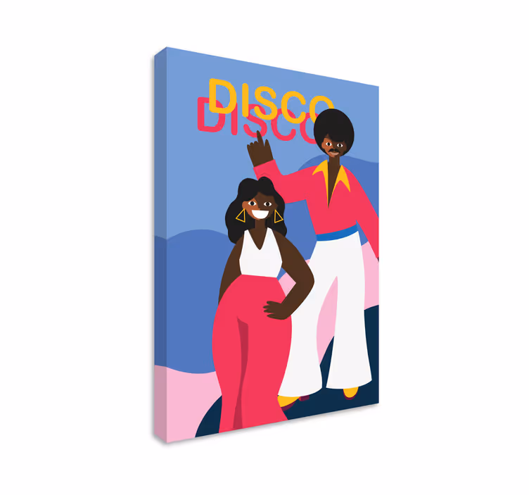 İnsanlar ve karakterler kanvas tablo - disco dans tutkunları - TenStickers