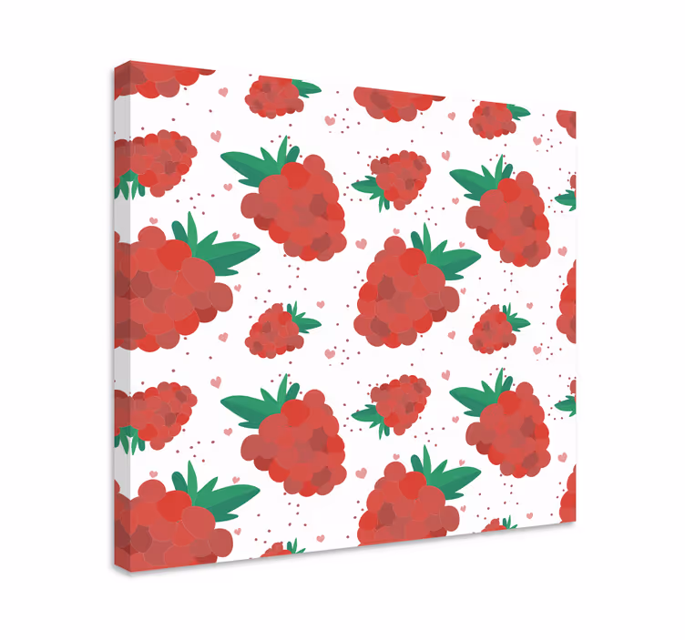 Ahududu lezzeti meyveler kanvas tablo - TenStickers