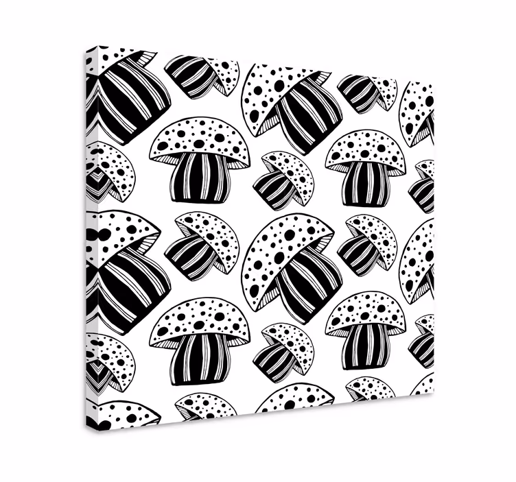 Balık tablo - mantar motifi - TenStickers