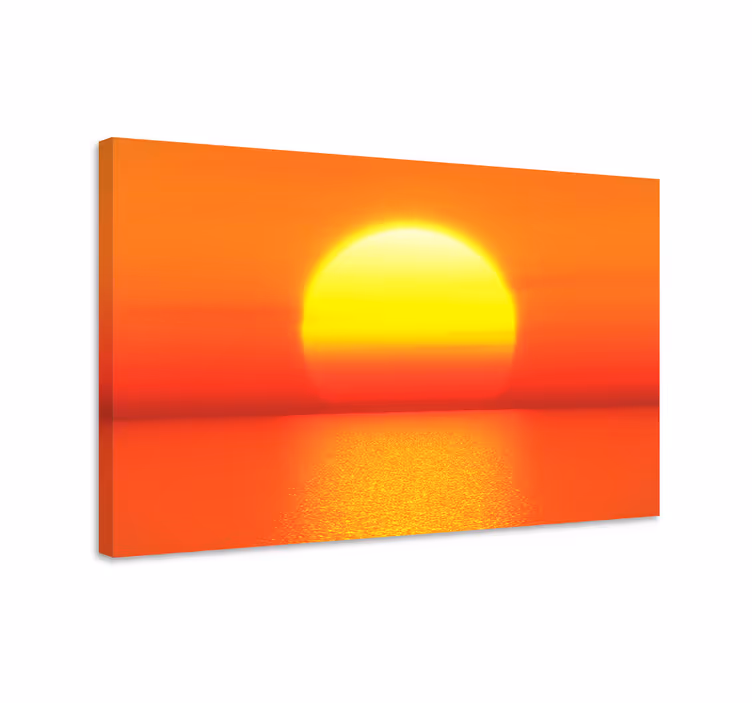 Sarı gün batımı estetik renkler tuval - TenStickers
