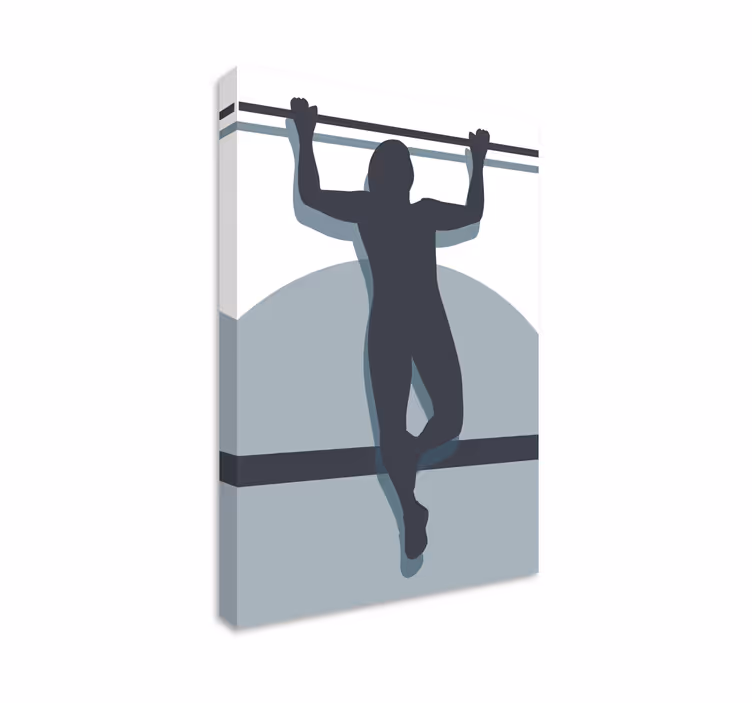 Spor kanvas tablo atletik güç duruşu - TenStickers