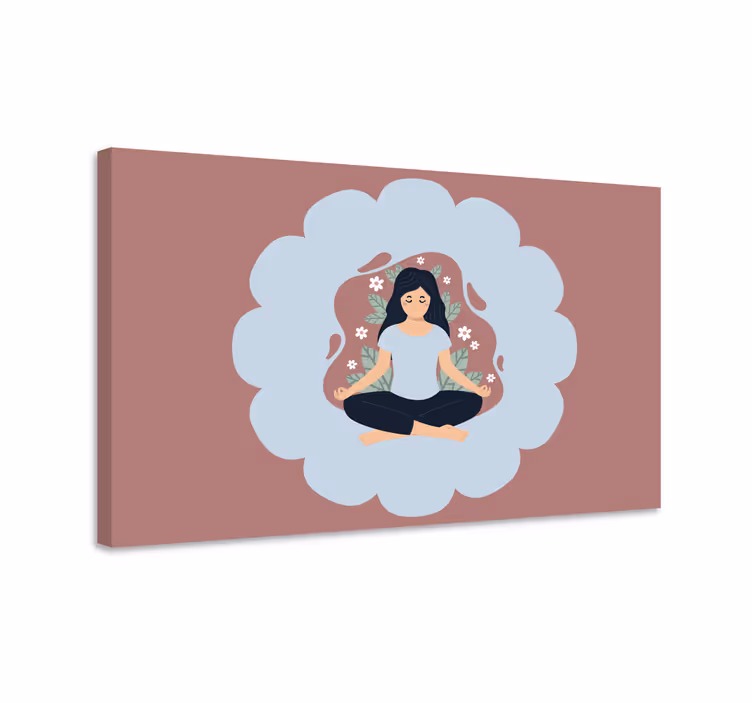 Mandala tablo meditasyon Çiçek aurası - TenStickers
