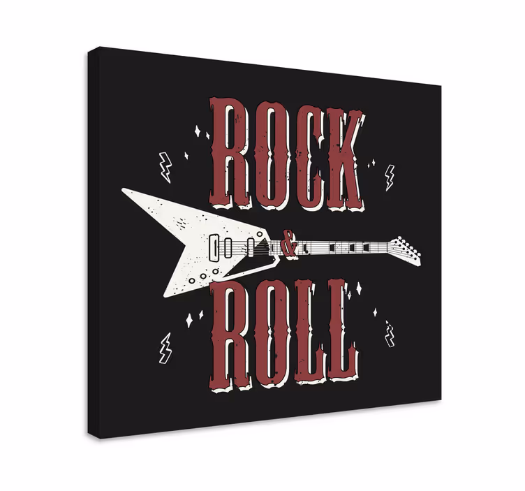 Müzik tablo elektrik gitar havası - TenStickers