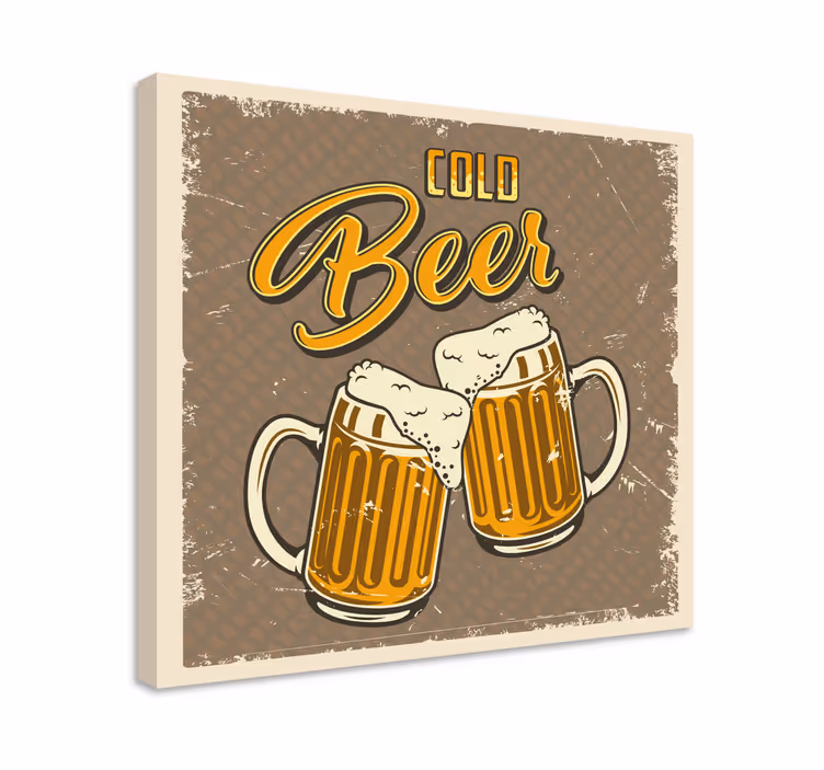 Eski soğuk ayı bar ve restoran kanvas tablo - TenStickers