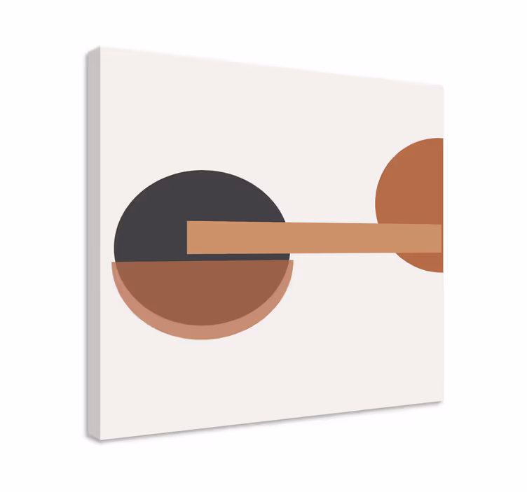 Geometrik tablo soyut dairesel denge - TenStickers