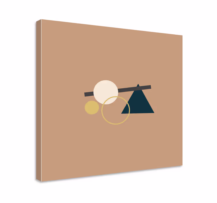 Geometrik tablo - dengeli geometrik unsurlar - TenStickers