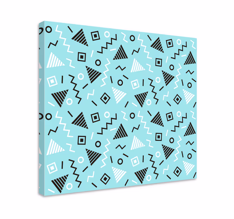 Geometrik tablo dinamik desen tasarımı - TenStickers