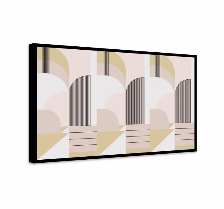 Modern tablo soyut geometrik kemerler - TenStickers