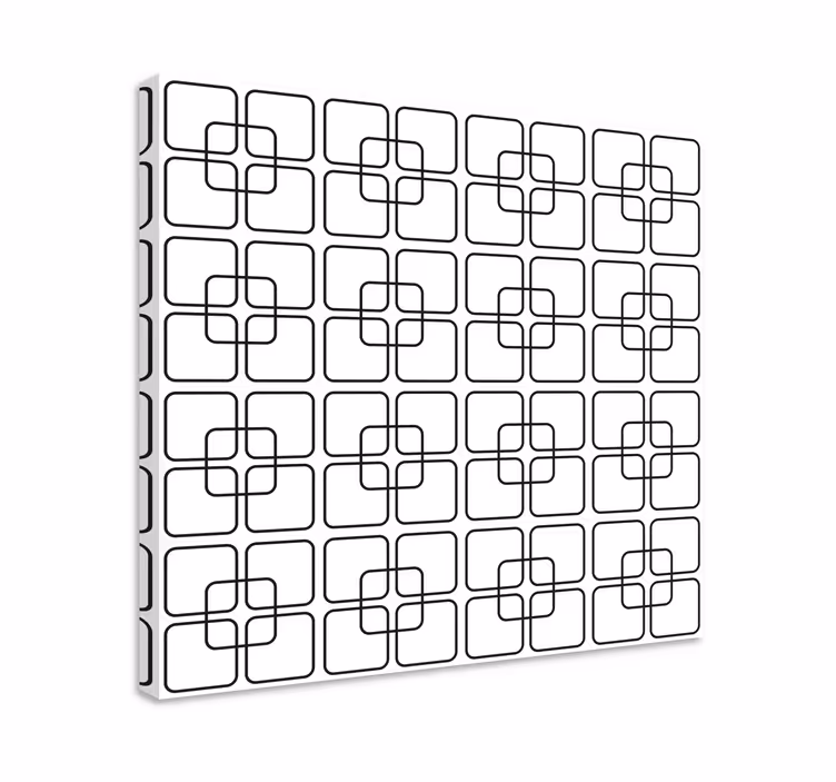 Geometrik tablo - karmaşık kare deseni - TenStickers