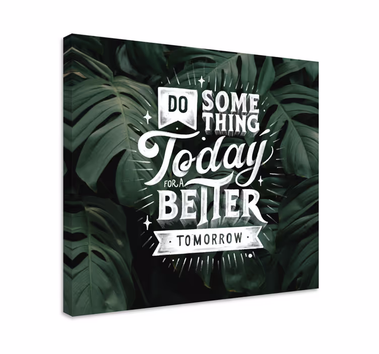 Yarın motivasyon mesajı alıntılar kanvas tablo - TenStickers