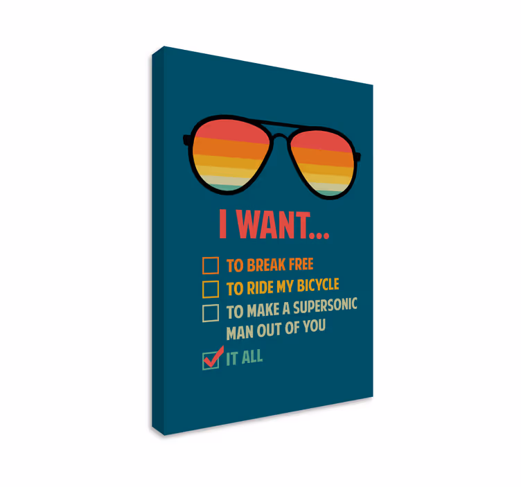 Alıntılar kanvas tablo - motivasyon İstiyorum - TenStickers