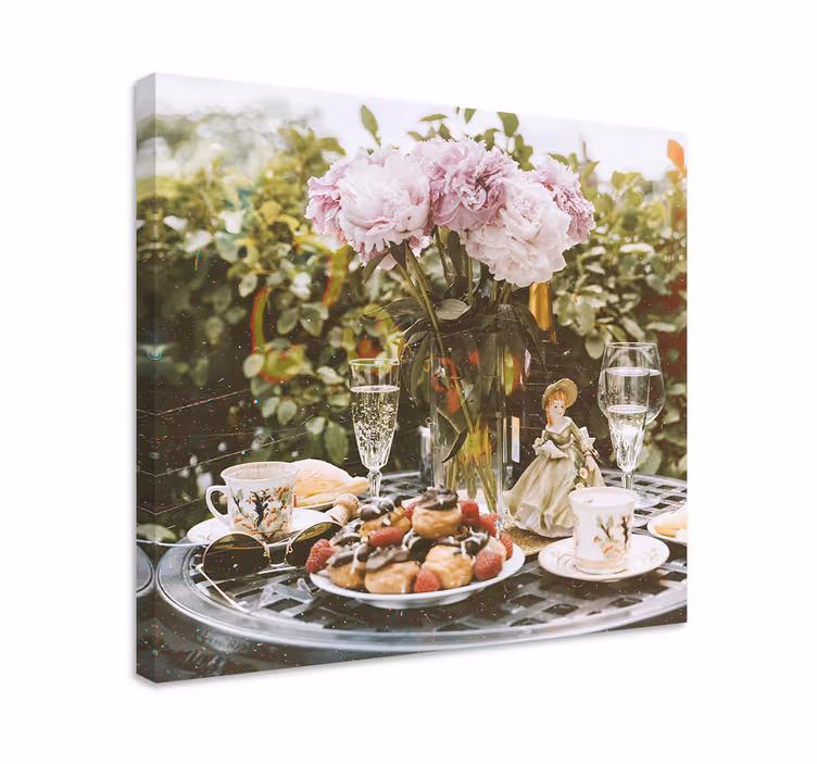 Cottagecore romantik tablo manzara tuval - TenStickers