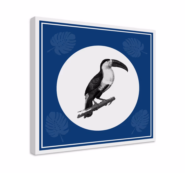 Kuş tablo tukan daldaki kuş tablosu - TenStickers