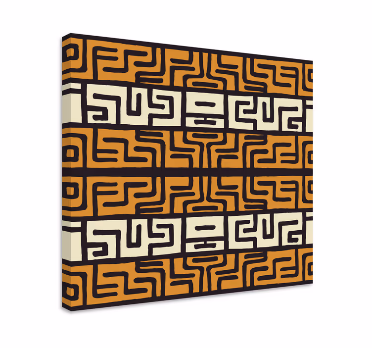 Afrika tarzı soyut desen soyut tuval - TenStickers
