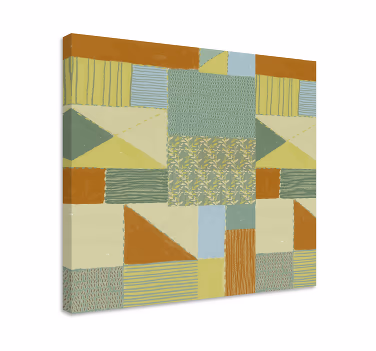Karışık desen patchwork dekorasyon tablo - TenStickers
