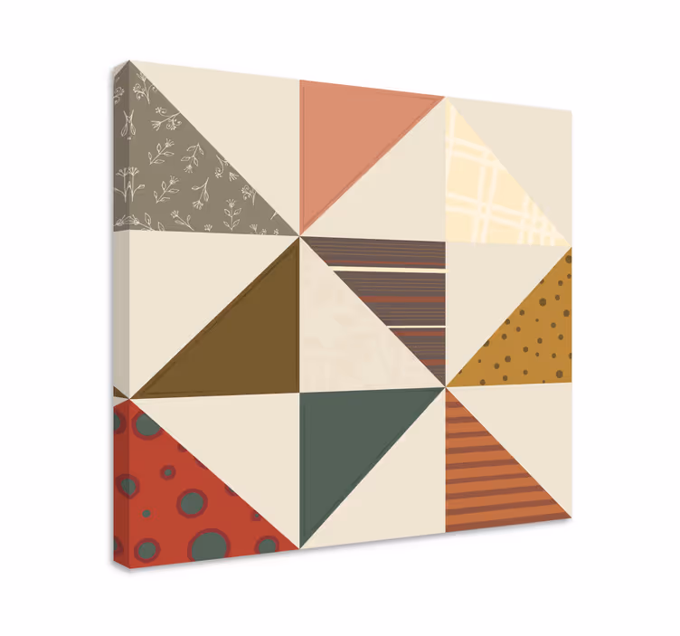 Buda tablo geometrik desenli mozaik - TenStickers