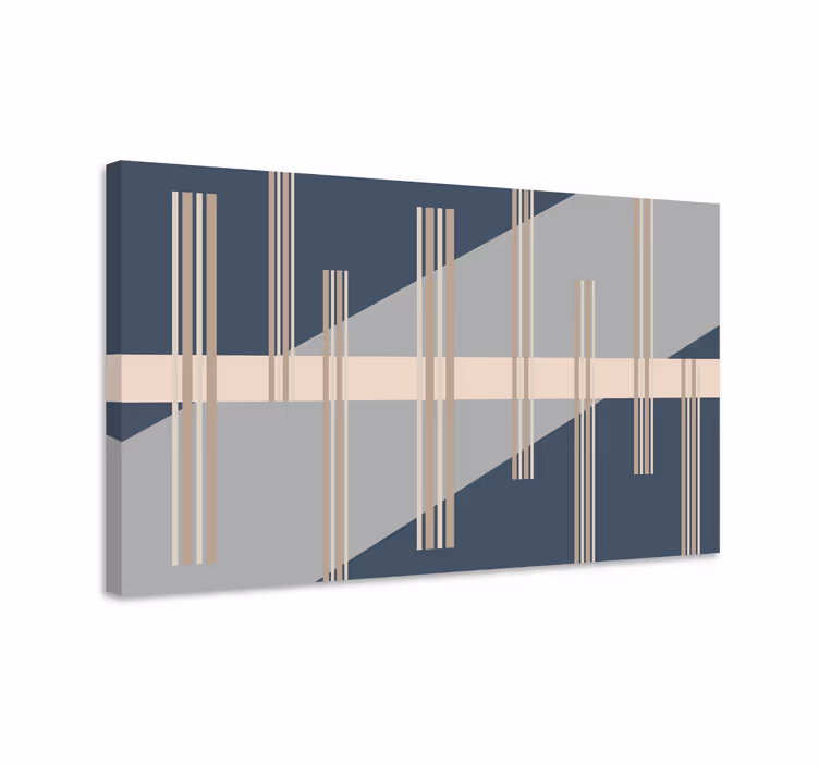 Modern tablo - geometrik Çizgi yapısı - TenStickers