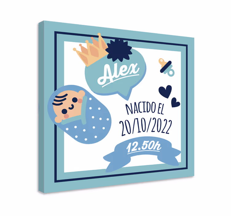 Bebek tablo - bebek duyuru tasarımı - TenStickers