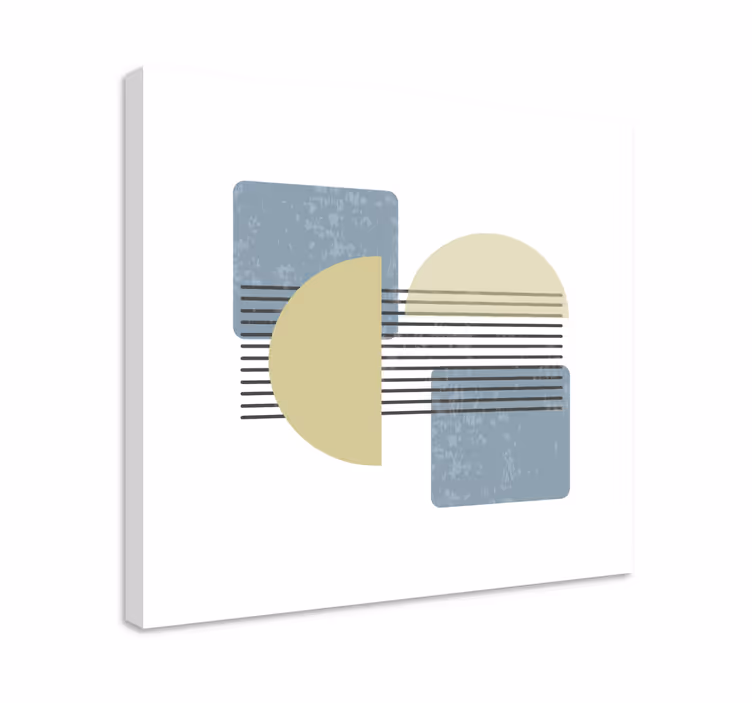 Geometrik tablo - soyut dairesel Şekiller - TenStickers
