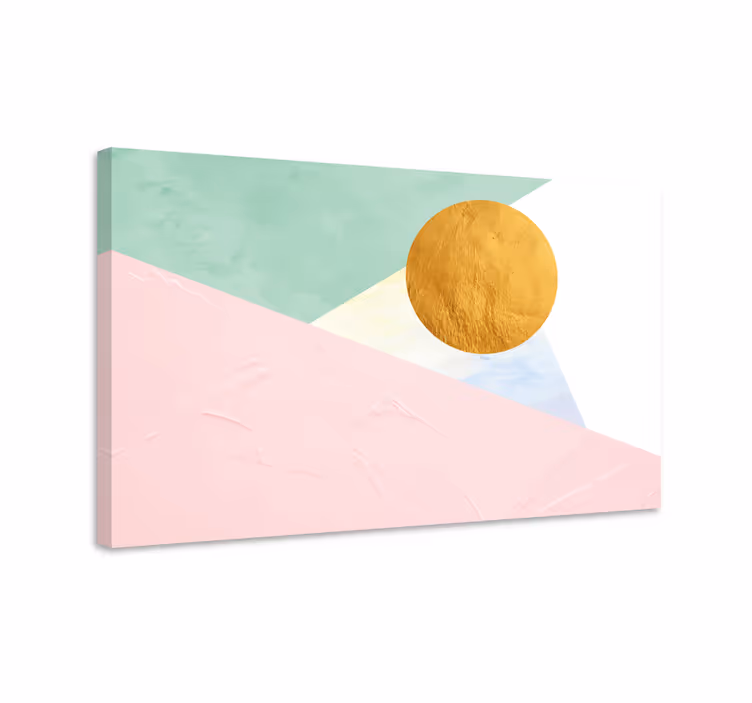 Modern tablo geometrik güneş dairesi - TenStickers